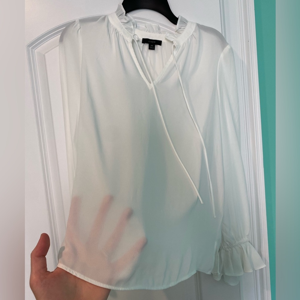 J.Crew Sheer Top - Picture 3 of 5